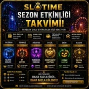 Slotime sezon etkinliği takvimi görseli