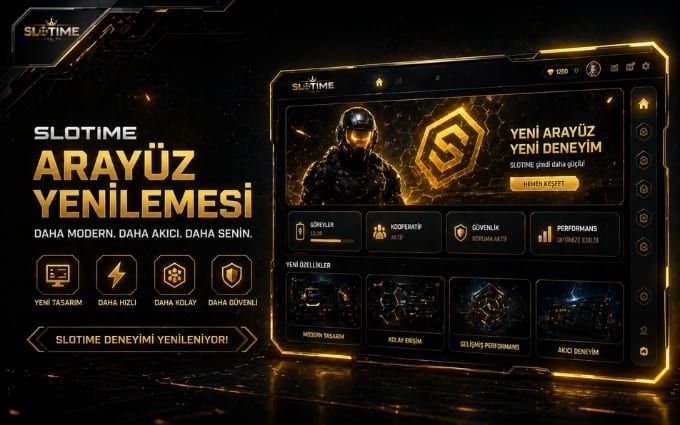 Slotime arayüz yenilemesi haber kapağı