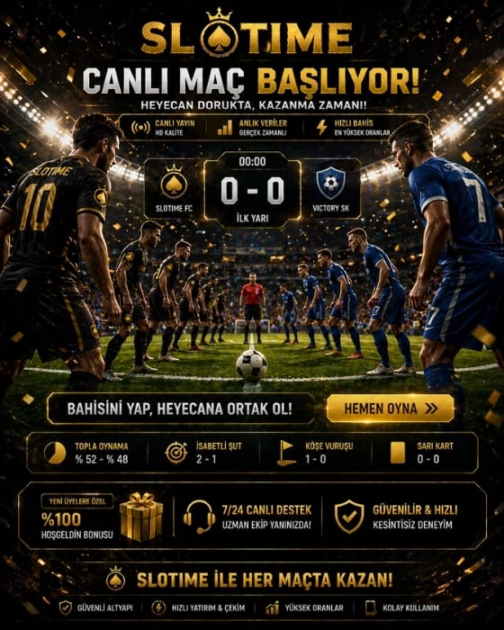Slotime canlı maç başlangıç sahnesi
