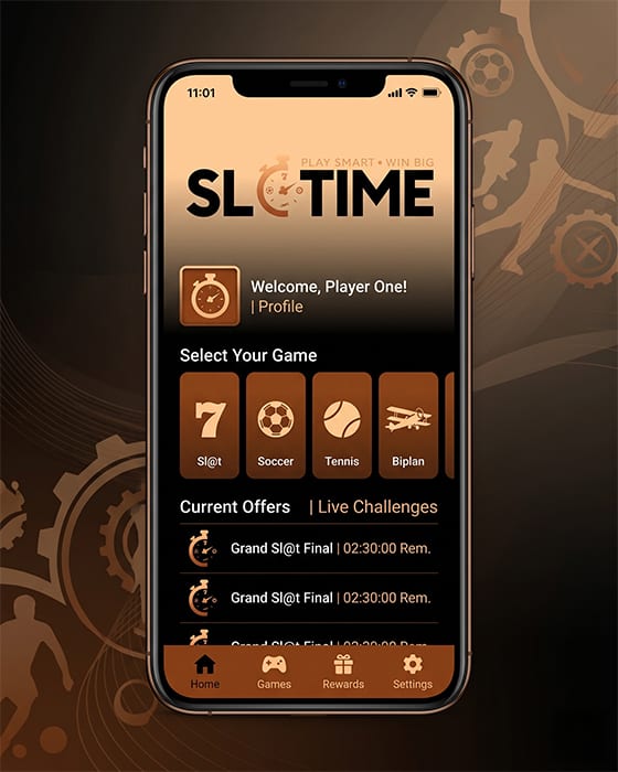 Slotime mobil arayüz önizleme görseli