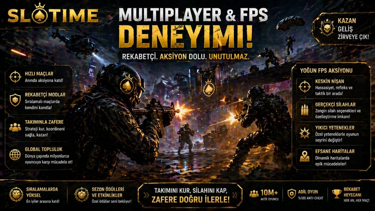 Multiplayer ve FPS deneyimi kapak